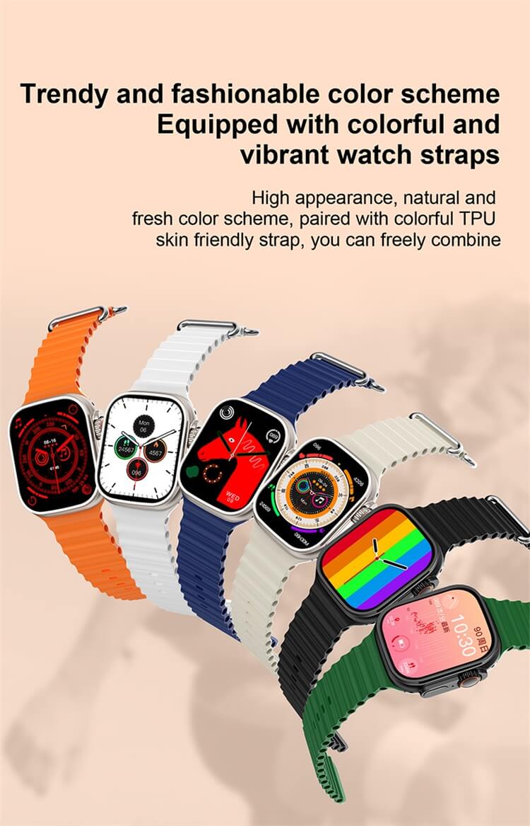 i20 Ultra Max Smart Watch + AirPods + 7 Straps (10 in 1 Set) Combo Pack | 30% OFF for Today Only