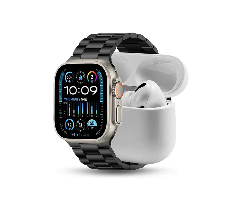 i20 Ultra Max Smart Watch + AirPods + 7 Straps (10 in 1 Set) Combo Pack | 30% OFF for Today Only