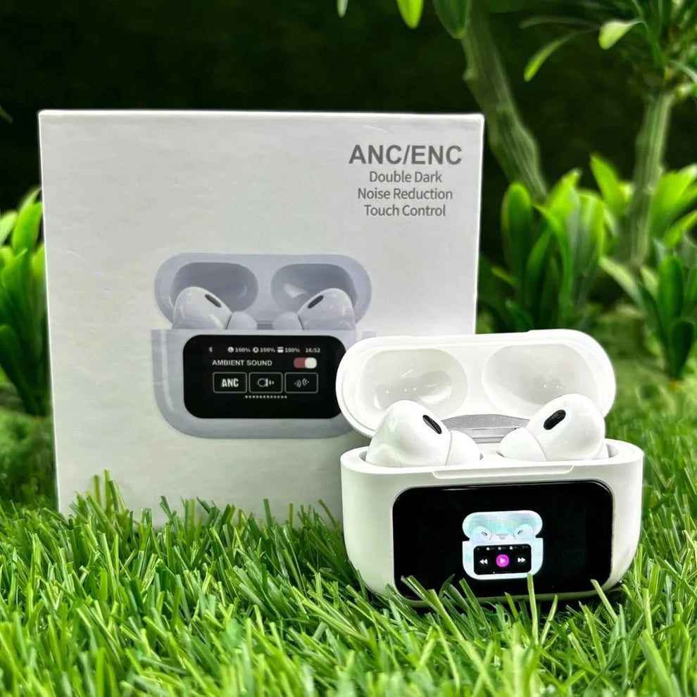 AirPods A9 Pro – Premium Wireless Earbuds with Smart Touch Display & ANC