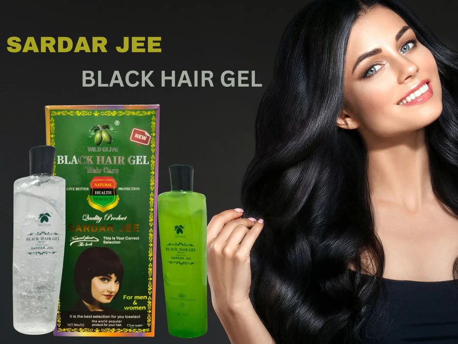 🔥 Original Sardar Jee Black Hair Color Gel for Men - 1000 ml | 30% OFF for Today Only