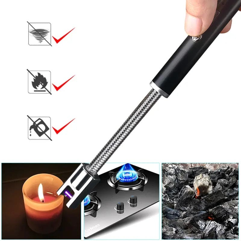 🔥 Original Imported USB Rechargeable Electric Arc Lighter, Flameless and Windproof Technology | 30% OFF For Today Only